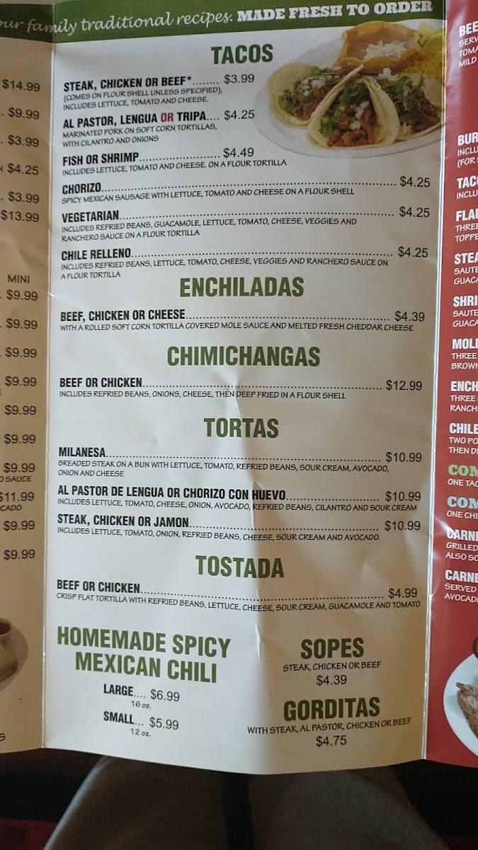 El Hogar Mexican Restaurant Menu - Image 6